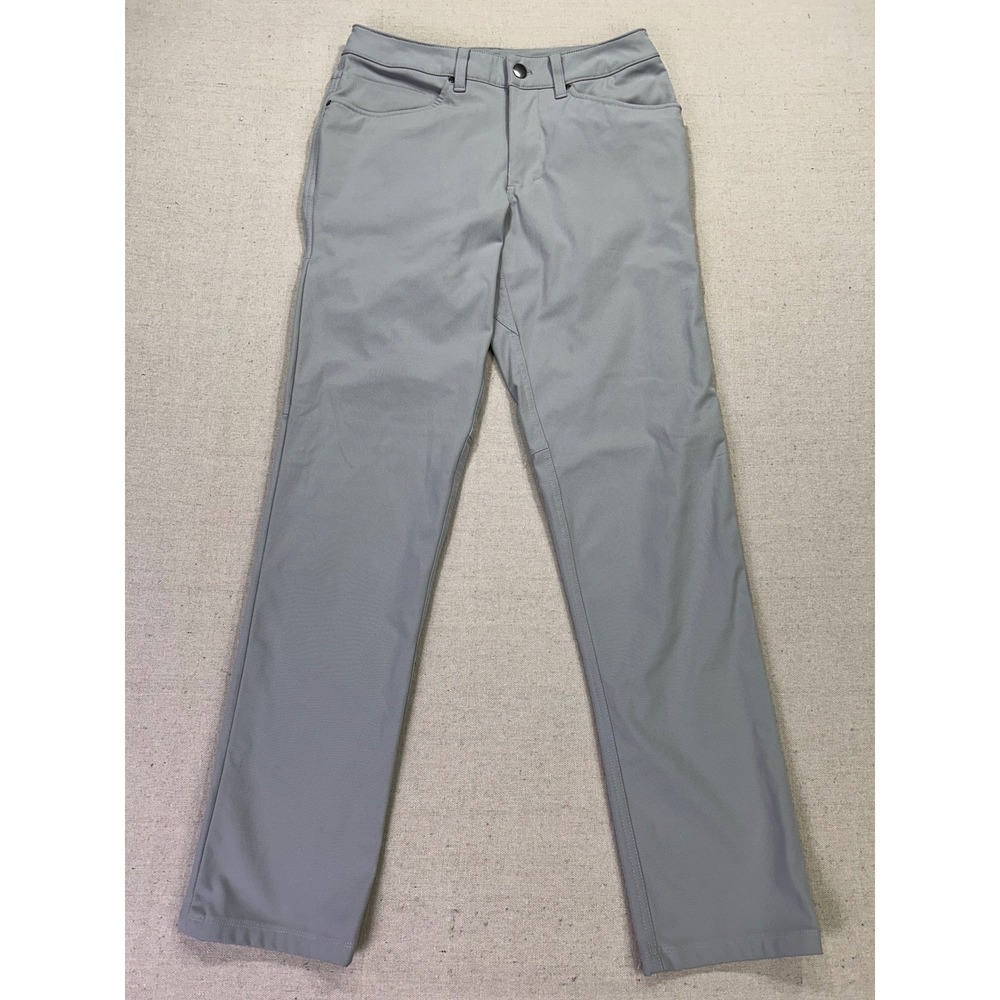 Lululemon Men's 28 ABC Pant Slim Fit Grey Technical Stretch Trousers